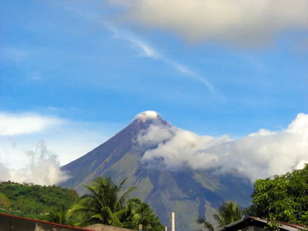 Increíble Monte Mayon Volcán Activo Filipinas Enero 2012 — Foto de Stock