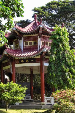 San Fernando 'daki kültürel Ma-cho tapınağı Filipinler' deki Luzon adasında 3 Ocak 2011