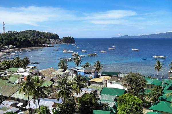 Hermosa Vista Sobre Bahía Sabang Las Filipinas Noviembre 2010 —  Fotos de Stock