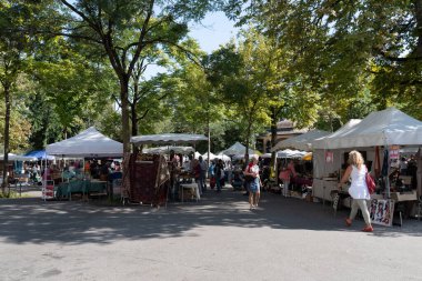 Zürih, İsviçre, 4 Eylül 2021. Şehirde küçük bir hafta sonu.