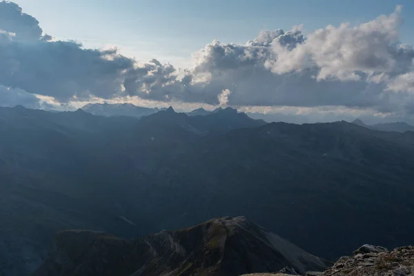 Vals Zwitserland Augustus 2021 Prachtig Panorama Vanaf Top Van Berg — Stockfoto