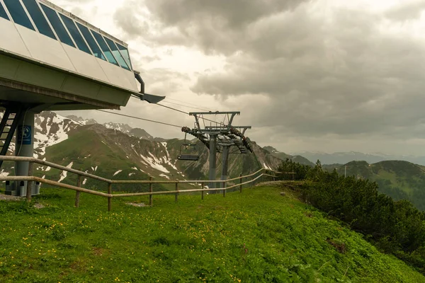 Sareis Liechtenstein Juni 2021 Sessellift Auf Den Gipfel Des Sareis — Stockfoto