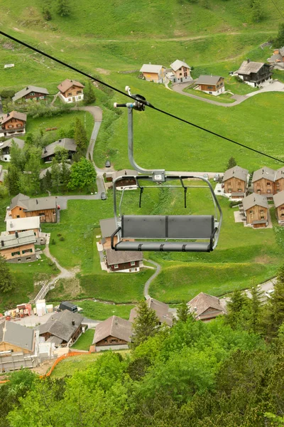 Sareis Liechtenstein Juni 2021 Stoeltjeslift Leidt Naar Top Van Berg — Stockfoto