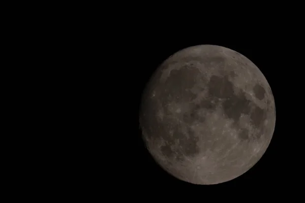 Liechtenstein Julho 2021 Cenário Incrível Lua Cheia Escuridão — Fotografia de Stock