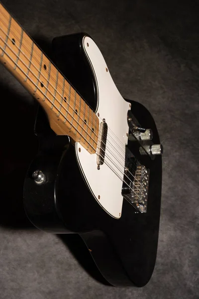 Vaduz Lihtenştayn Ocak 2022 Meksika Fender Telecaster Elektro Gitarının Siyah — Stok fotoğraf