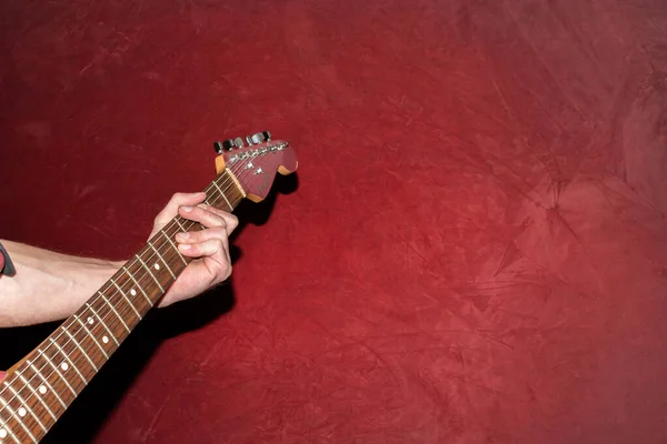 Vaduz Liechtenstein Enero 2022 Fender Stratocaster Usa Guitarra Eléctrica Hecha — Foto de Stock