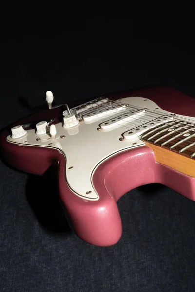 Vaduz Liechtenstein Januar 2022 Produktaufnahme Einer Seltenen Stratocaster Usa Gitarre — Stockfoto