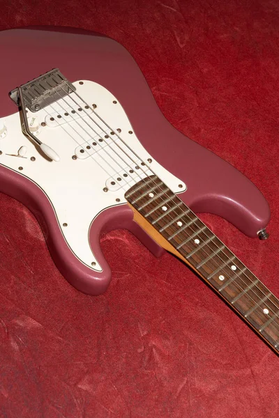 Vaduz Liechtenstein Stycznia 2022 Produkt Strzał Rzadkiej Stratocaster Usa Gitara — Zdjęcie stockowe