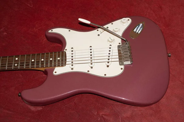 Vaduz Liechtenstein Stycznia 2022 Produkt Strzał Rzadkiej Stratocaster Usa Gitara — Zdjęcie stockowe