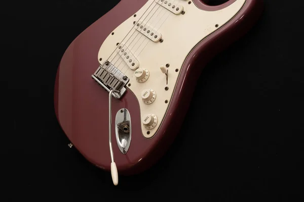Vaduz Liechtenstein Januar 2022 Produktaufnahme Einer Seltenen Stratocaster Usa Gitarre — Stockfoto