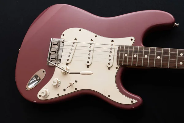 Vaduz Liechtenstein Januar 2022 Produktaufnahme Einer Seltenen Stratocaster Usa Gitarre — Stockfoto