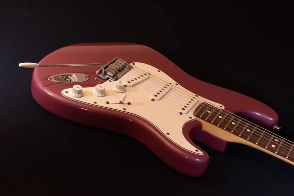 Вадуц Ліхтенштейн Січня 2022 Product Shot Rare Stratocaster Електрогітара Сша — стокове фото