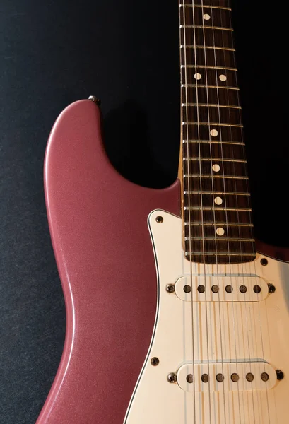 Vaduz Liechtenstein Januar 2022 Produktaufnahme Einer Seltenen Stratocaster Usa Gitarre — Stockfoto