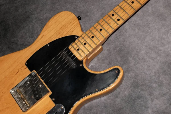 2022年1月14日 列支敦士登瓦杜兹 Vaduz 美国1971年制造的天然电吉他的产品镜头 — 图库照片