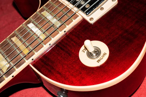 Vaduz Liechtenstein Janeiro 2022 Guitarra Elétrica Gibson Les Paul Padrão — Fotografia de Stock