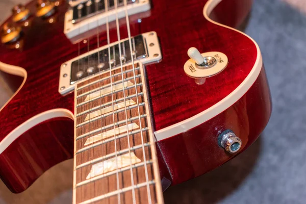 Vaduz Λιχτενστάιν Ιανουαρίου 2022 Ηλεκτρική Κιθάρα Gibson Les Paul Αμερικανικό — Φωτογραφία Αρχείου