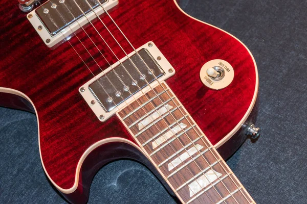 Vaduz Liechtenstein January 2022 Electric Guitar Gibson Les Paul American — Stock Photo, Image