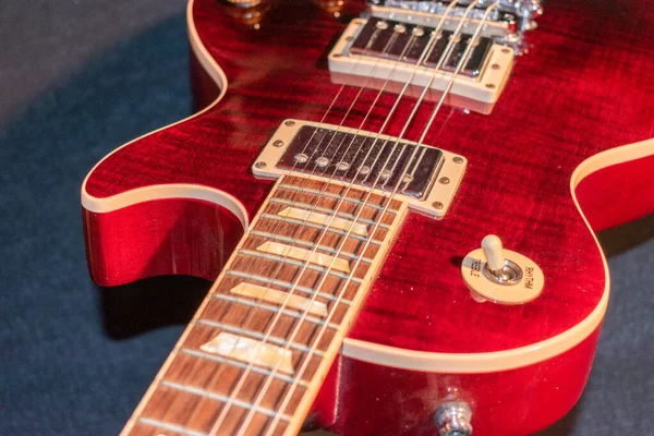 Vaduz Liechtenstein Januari 2022 Elektrische Gitaar Gibson Les Paul Amerikaanse — Stockfoto