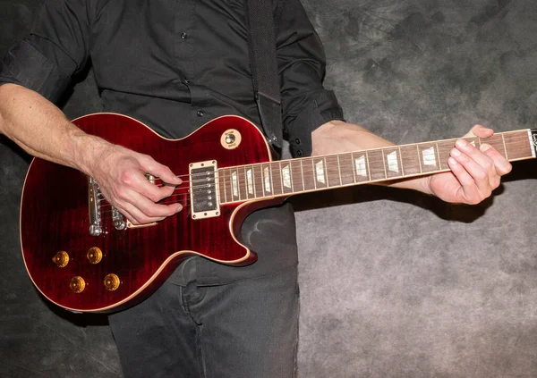 Vaduz Liechtenstein 2022 Január Művész Egy Gibson Les Paul American — Stock Fotó