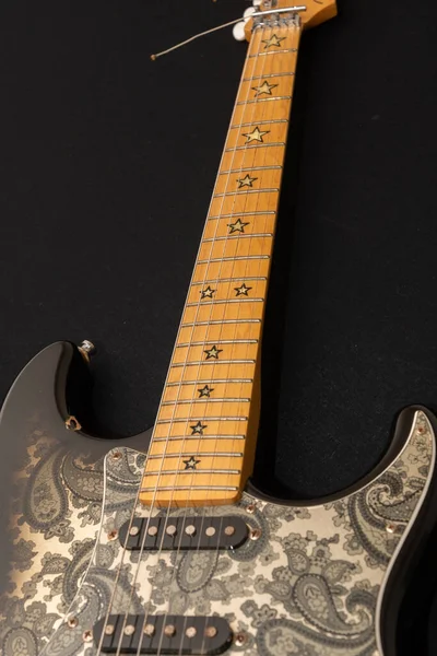 Vaduz Liechtenstein Ocak 2022 Fender Stratocaster Richie Sambora Imzalı Elektro — Stok fotoğraf