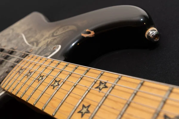 Vaduz Liechtenstein 2022 Január Fender Stratocaster Richie Sambora Signature Elektromos — Stock Fotó