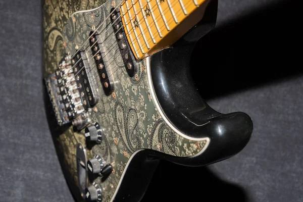 Vaduz Lichtenštejnsko Ledna 2022 Produktový Záběr Elektrického Kytary Fender Stratocaster — Stock fotografie