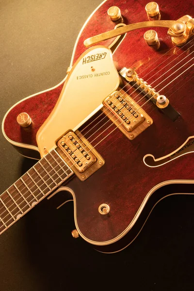 Vaduz Liechtenstein January 2022 Product Shot Gretsch Country Classic Electric — 스톡 사진