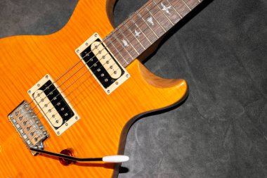Vaduz, Lihtenştayn, 27 Ocak 2022 PRS SE Santana elektro gitar.
