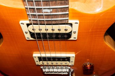 Vaduz, Lihtenştayn, 27 Ocak 2022 PRS SE Santana elektro gitar.