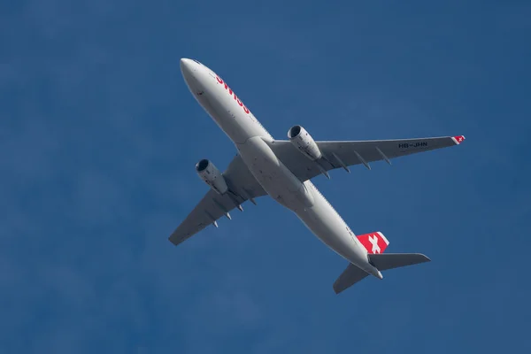 Zurich Suisse Février 2022 Swiss International Airlines Airbus A330 343 — Photo