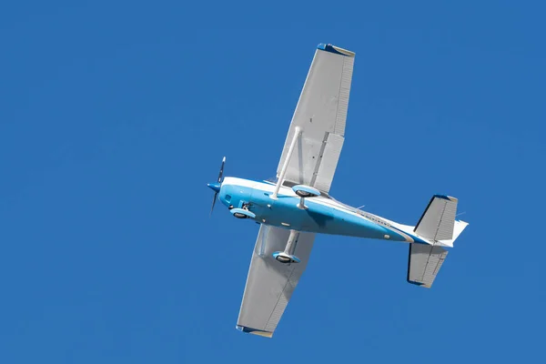 Saint Gallen Altenrhein Sviçre Şubat 2022 Cessna 172 Numaralı Uçak — Stok fotoğraf