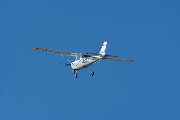Saint Gallen Altenrhein Switzerland Лютого 2022 Літаки Cessna 150 Одразу — стокове фото