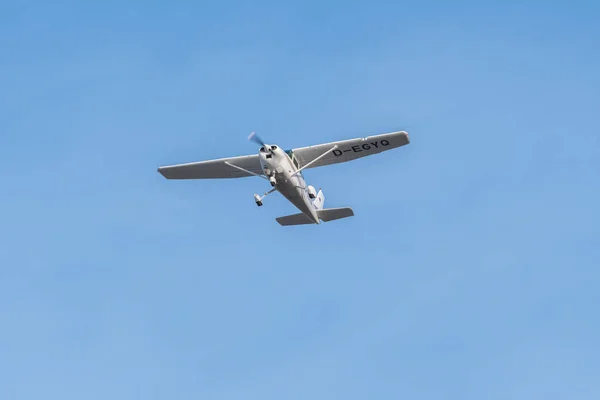 Saint Gallen Altenrhein Zwitserland Februari 2022 Cessna 182 Propellervliegtuig Vlak — Stockfoto