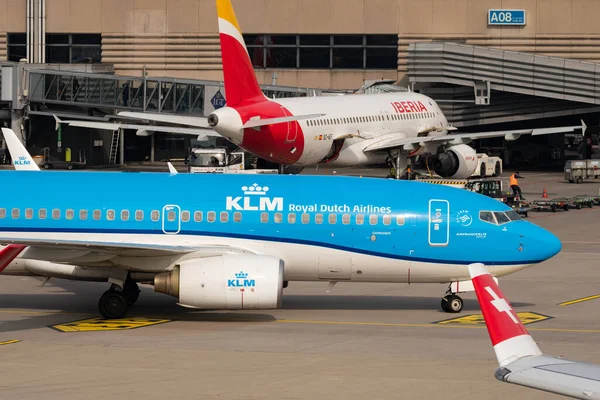 Zurich Switzerland March 2022 Klm Royal Dutch Airlines Boeing 737 — Stock Photo, Image