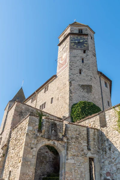Рапперсвиль Швейцария Февраля 2022 Года Исторический Старинный Замок Центре Города — стоковое фото