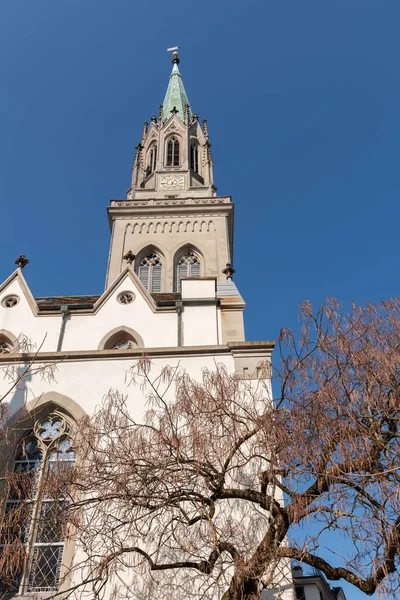 Церковь Святого Лаврентия Центре Города Марта 2022 Года Солнечным Днем — стоковое фото