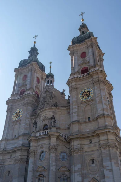 Saint Gallen Szwajcaria Marca 2022 Historyczny Stary Opactwo Katolicki Kościół — Zdjęcie stockowe
