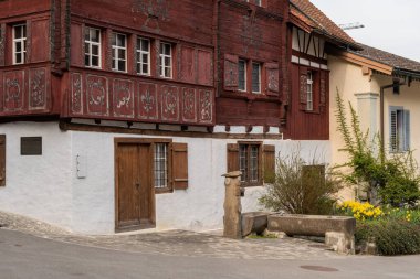 Werdenberg, İsviçre, 29 Mart 2022 Geleneksel mimari