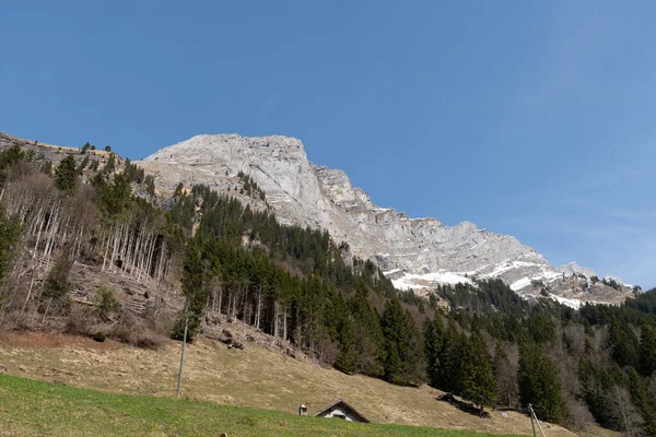 Kloental Glarus Svizzera Aprile 2022 Incredibile Vista Panoramica Sulle Montagne — Foto Stock