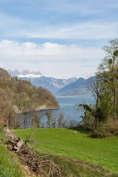Weesen Suiza Abril 2022 Fascinante Vista Sobre Lago Walensee Los —  Fotos de Stock
