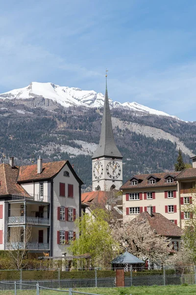 Coira Svizzera Aprile 2022 Edifici Tradizionali Nel Centro Storico Una — Foto Stock