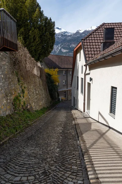 Coira Svizzera Aprile 2022 Vecchi Edifici Tradizionali Nel Centro Della — Foto Stock