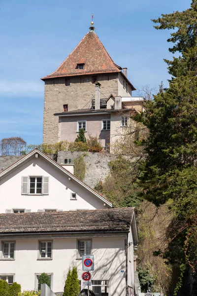 Chur Schweiz April 2022 Traditionelle Gebäude Der Historischen Altstadt Einem — Stockfoto
