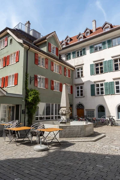 Chur Ελβετία Απριλίου 2022 Παραδοσιακά Κτίρια Στην Ιστορική Παλιά Πόλη — Φωτογραφία Αρχείου