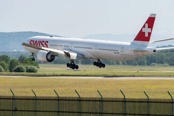 Zürich Schweiz Maj 2022 Swiss International Airlines Boeing 777 3Deer — Stockfoto