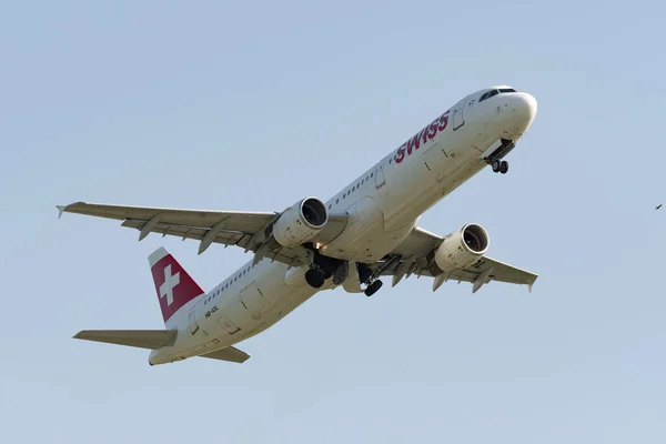 Zurigo Svizzera Maggio 2022 Gli Aerei Swiss International Airlines Airbus — Foto Stock
