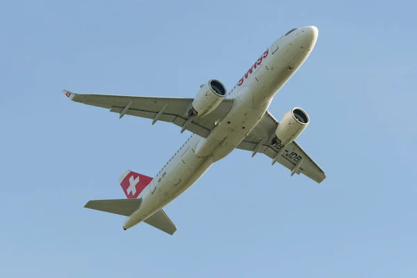 Zurych Szwajcaria Maja 2022 Swiss International Airlines Airbus A320 271N — Zdjęcie stockowe