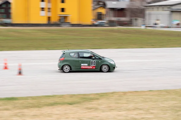 Ambri Ticino Switzerland April 2022 Car Test Racing Runway Local — Stock Photo, Image