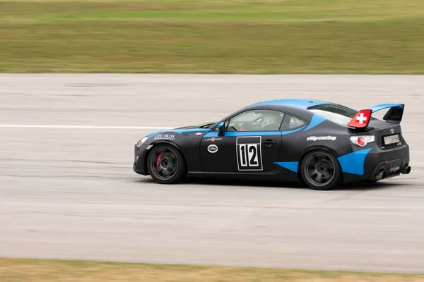 Ambri Ticino Switzerland April 2022 Car Test Racing Runway Local — Stock Photo, Image