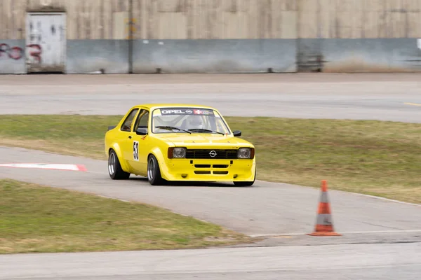 Ambri Ticino Suíça Abril 2022 Corrida Teste Carro Longo Pista — Fotografia de Stock